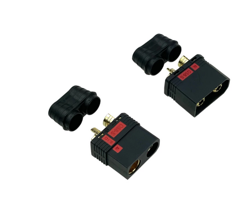 QS8 Stecker und Buchse Antiblitz (je 1Stk)