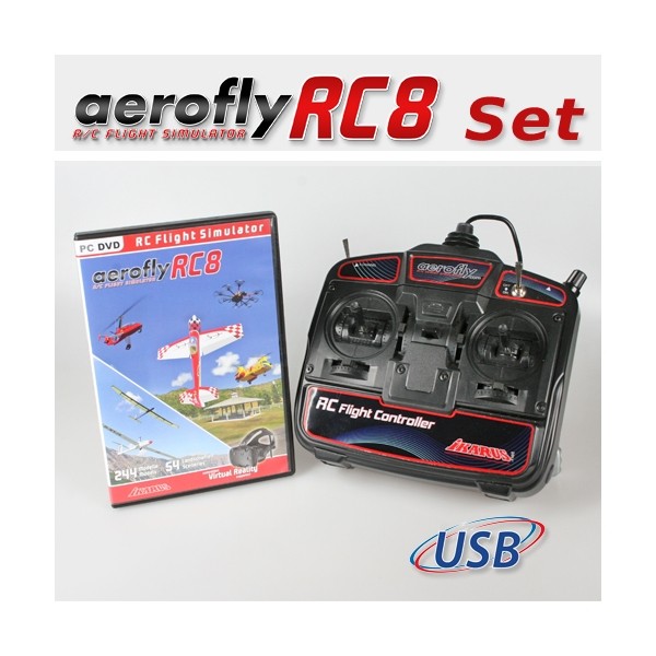 Aerofly RC8 DVD mit RC-Commander